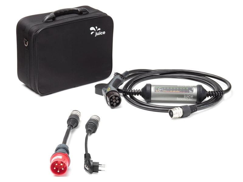 Juice Technology Mobile Wallbox JUICE BOOSTER 2 Swiss Basic Die flexible 3-in-1-Ladelösung für Elektrofahrzeuge für zuhause oder unterwegs