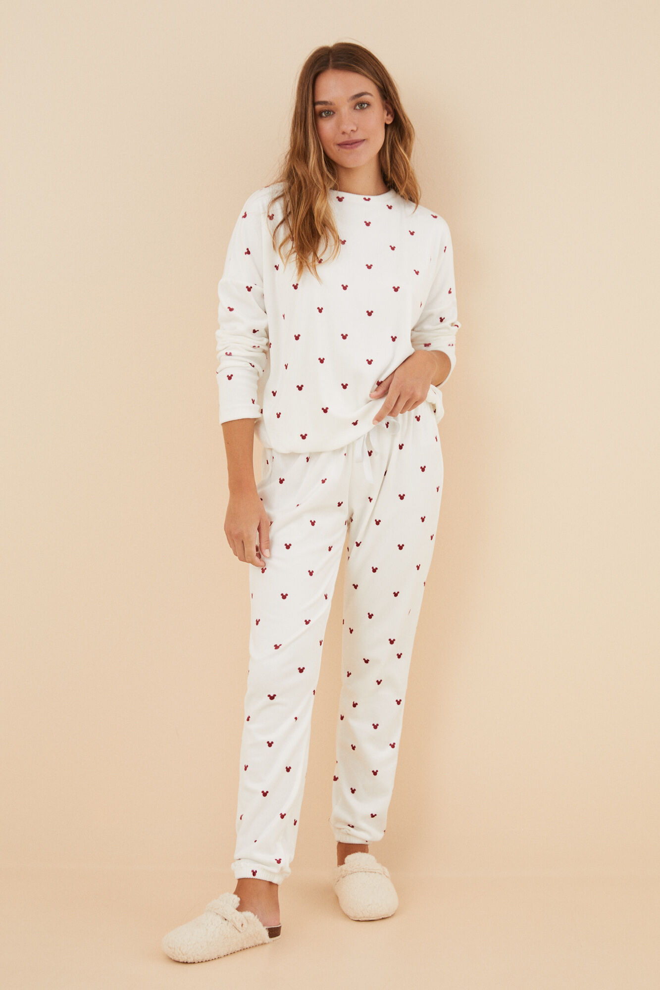 pijama de veludo do Mickey Mouse