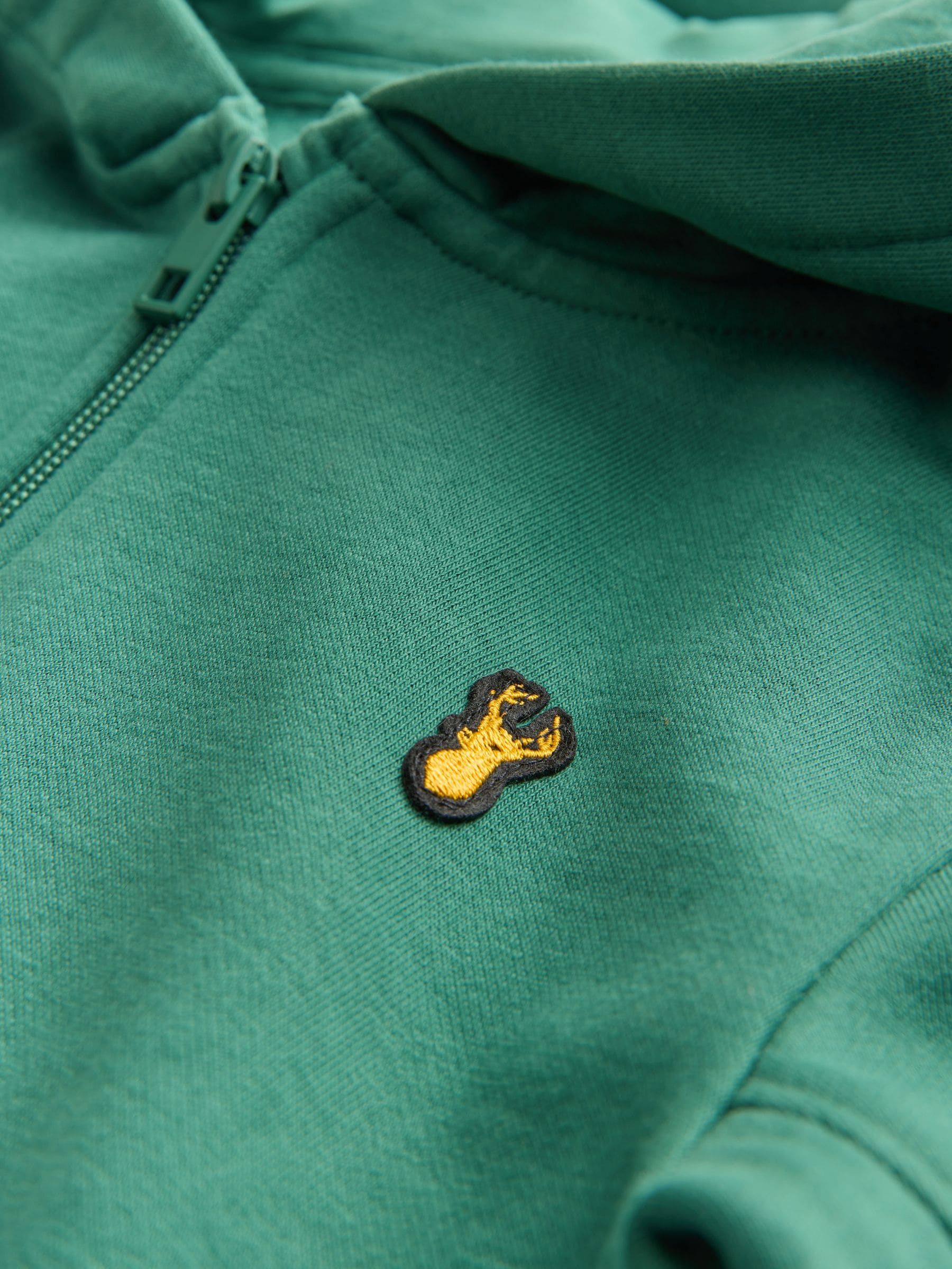 Groen - Hoodie met logo en ritssluiting (3-16jr)