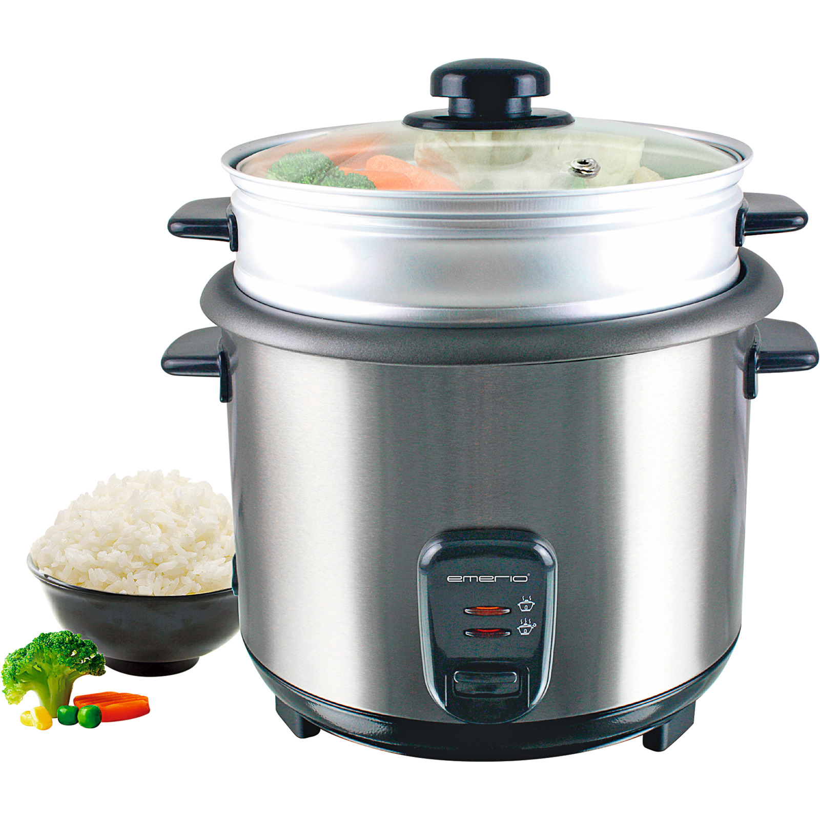 EMERIO Reiskocher Eco1,8 L Dampfeinsatz