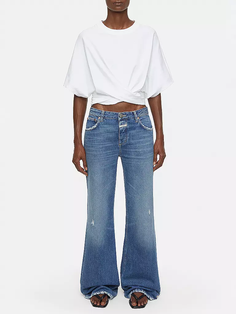 CLOSED T-Shirt Cropped Fit  weiss