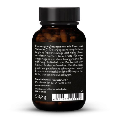Sunday Natural Products  Eisen KomplexPro Vegan22,5 mg