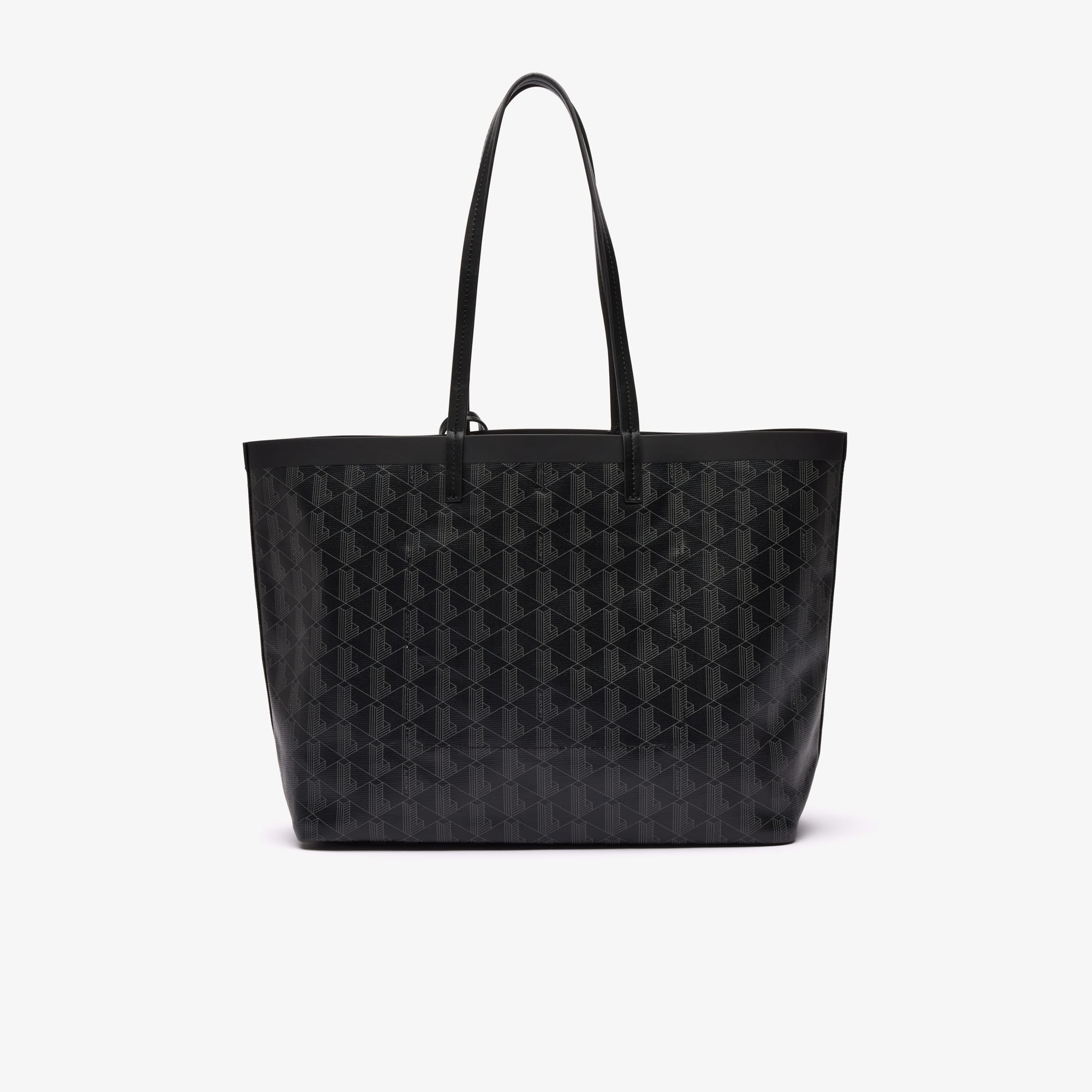 Sac cabas Zely moyen monogramme en toile enduite Sacs à main & Cabas - Noir - Lacoste - Femme