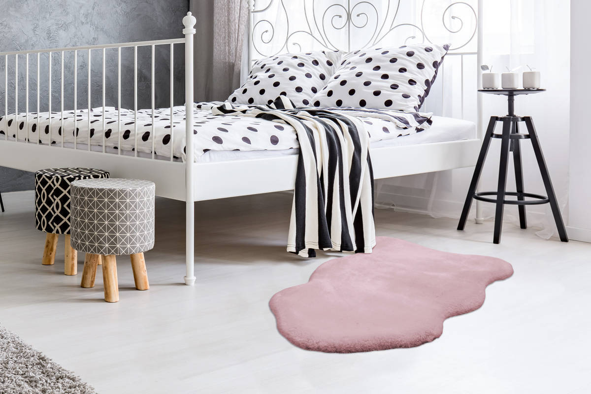 Teppich RABBIT LIGHT SHEEPSKIN 800 - rosa - 60x90 cm