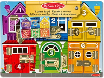 Melissa & Doug Låsebrett 6 Luker Med Dyr