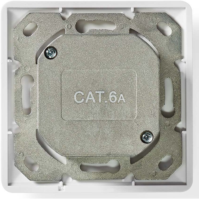Nedis CCBW89250IV wanddoos inbouw - 2 Port - UTP CAT6a wit