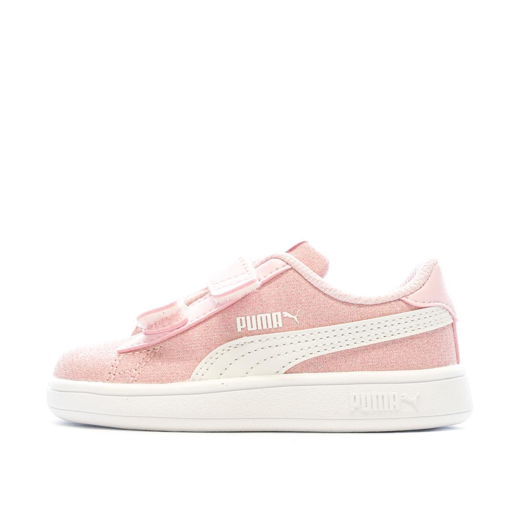 Puma Baskets Roses à paillette Fille Puma Smash Glitz Glam