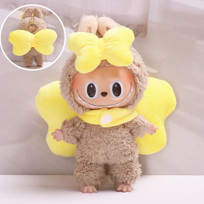 Masoom - Set van 2: Gewatteerde strikkostuumpoppenkleding - 17 cm