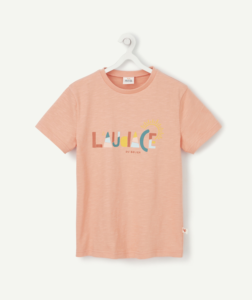 COSMIC VIBES - T-SHIRT ROSE BELIER EN COTON BIO ENFANT