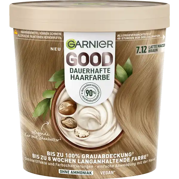 dauerhafte Haarfarbe 7.12 Latte Macchiato Braun