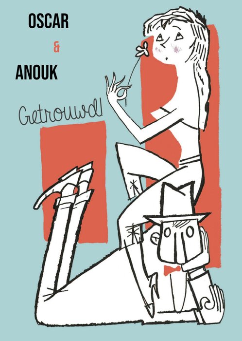 Fiep Westendorp | Huwelijkskaart | met illustratie