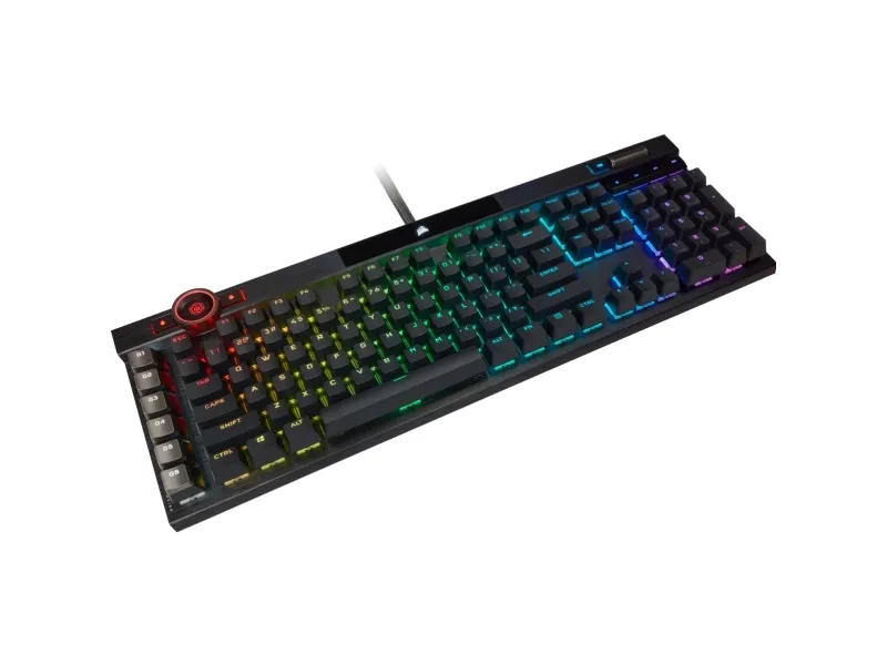 CORSAIR | K100 RGB - tastatur - bagbelyst - USB - Nordisk - tastaturkontakt: CORSAIR OPX RGB