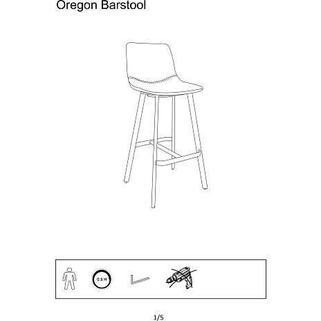 Oregon barstol
