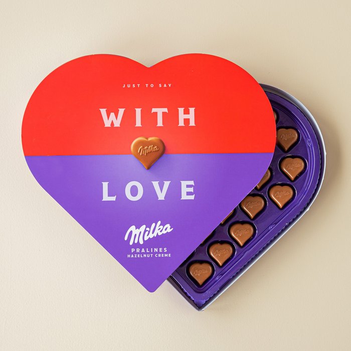 Boeket Seizoensstralen | Milka Rood Hart