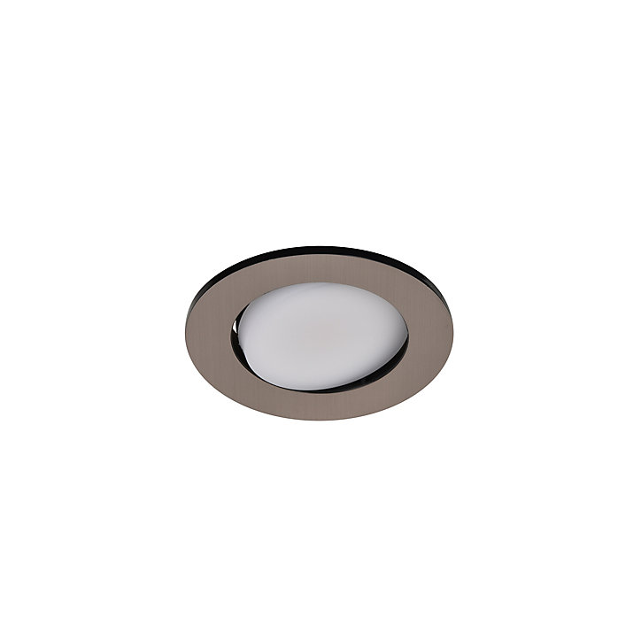 Spot encastrable Quimby LED intégrée blanc neutre IP20 dimmable 350lm 5.5W Ø8.5xH.5.2cm chrome GoodHome