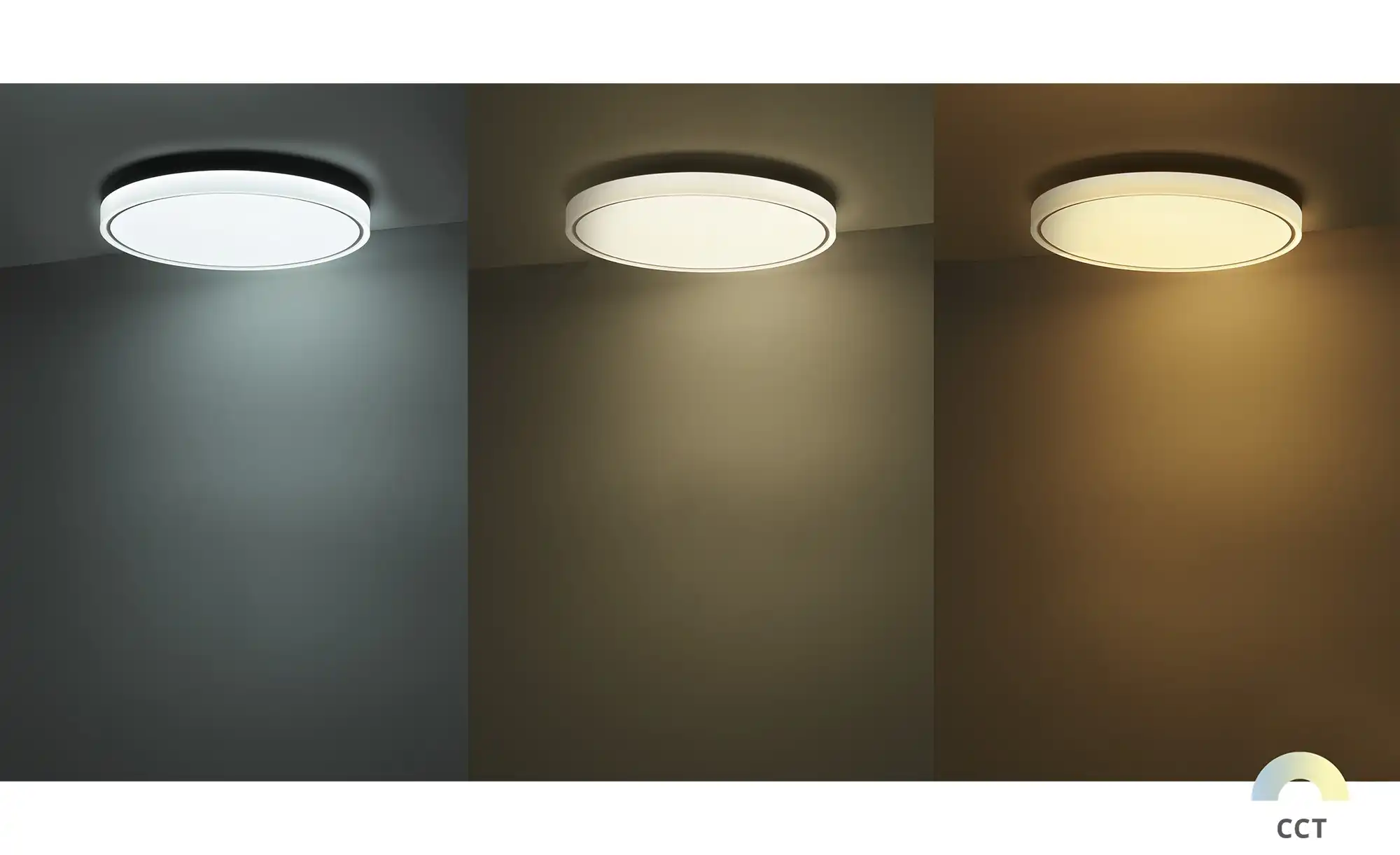 KHG LED-Deckenleuchte, schwarz mit Fernbedienung