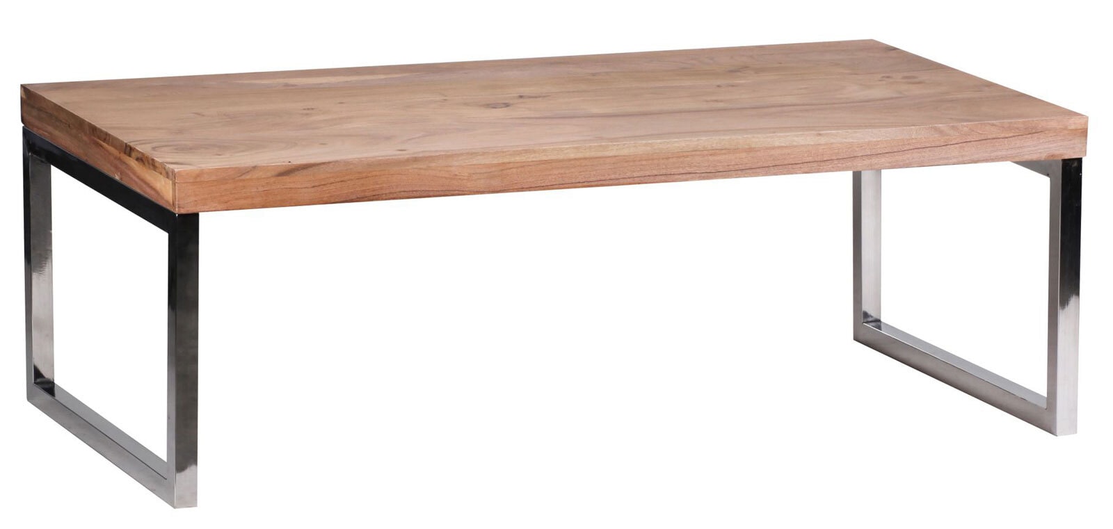 Couchtisch Guna Massivholz Akazie Metall