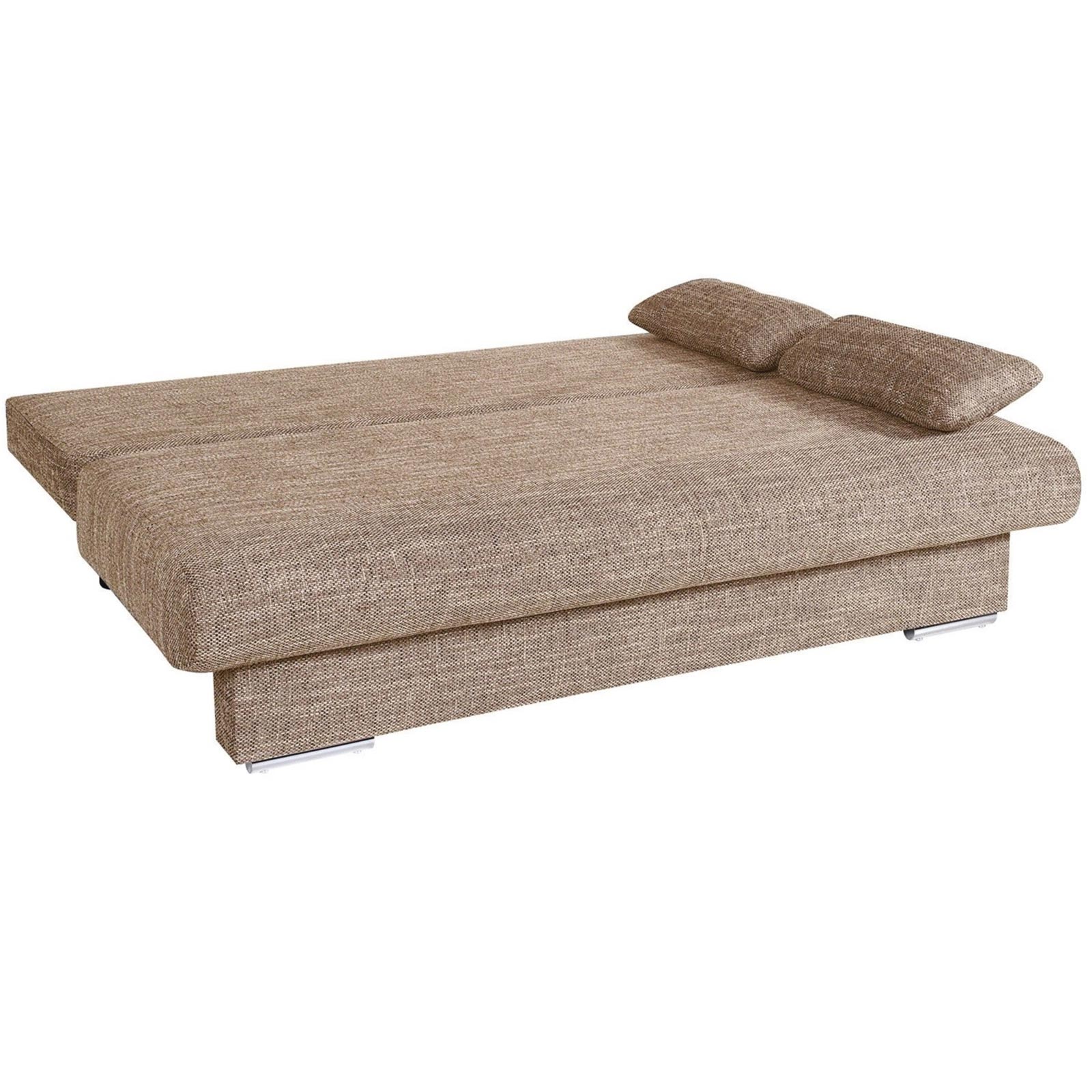 Schlafsofa - cappuccino - inklusive Kissen