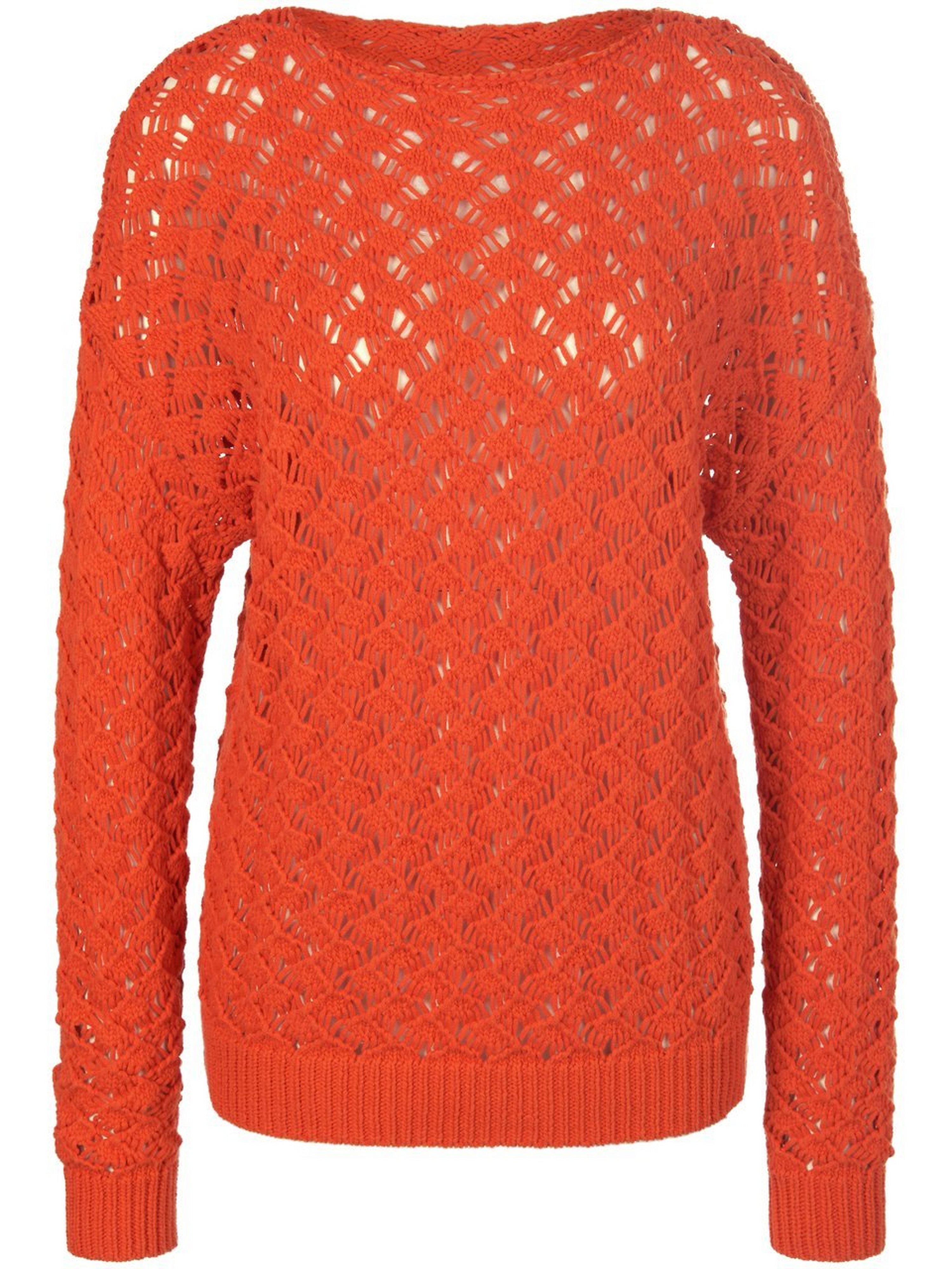 Pullover mit U-Boot-Ausschnitt