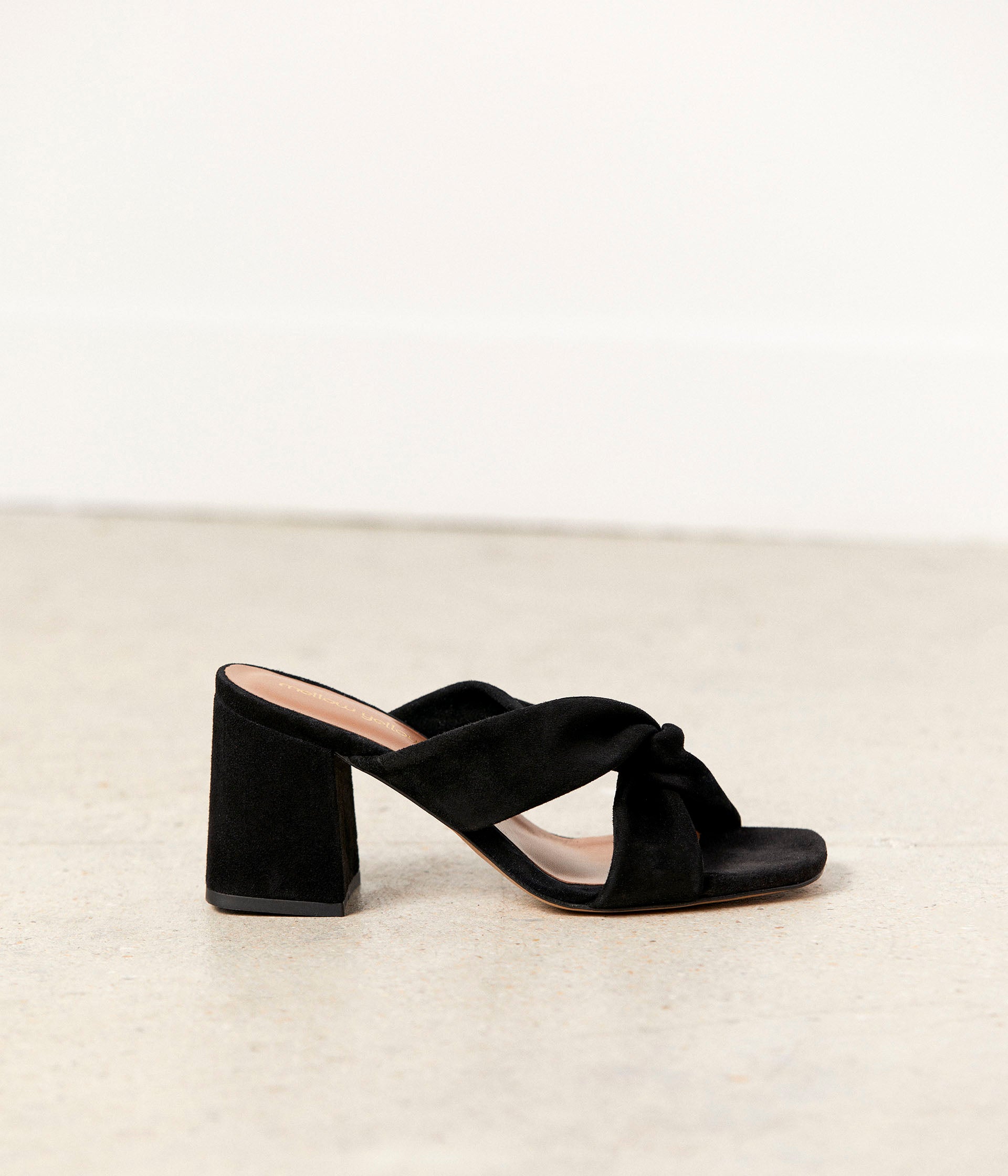 Mules noires Marcia