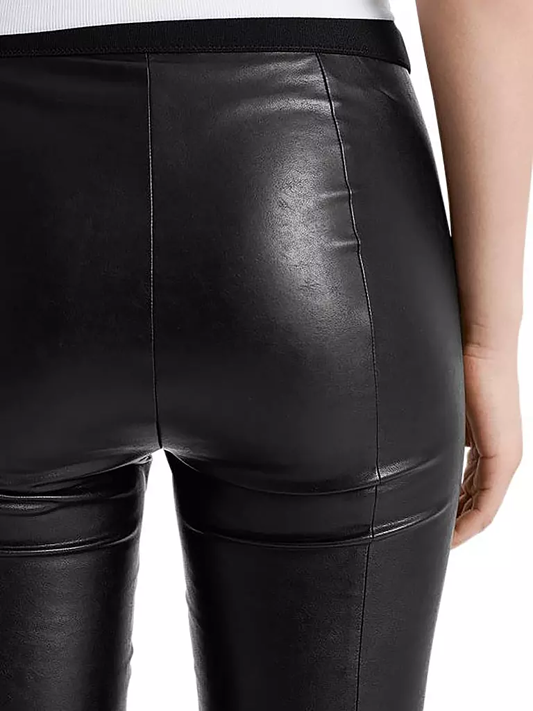 MARC CAIN Leggings in Lederoptik schwarz