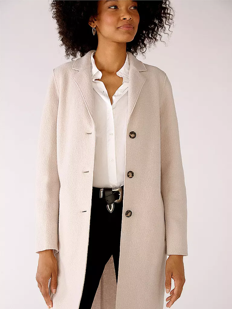 OUÍ Wollmantel creme