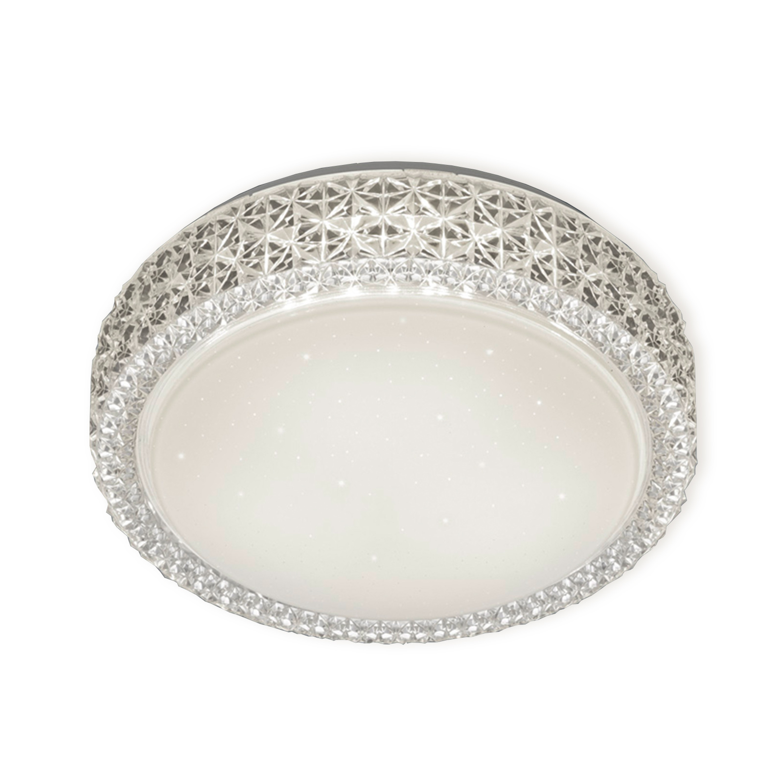 LED-Deckenleuchte - silber-weiß - Ø 28 cm