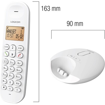 Téléphone sans fil Logicom DECT ILOA 155T SOLO WHITE AVEC REPONDEUR