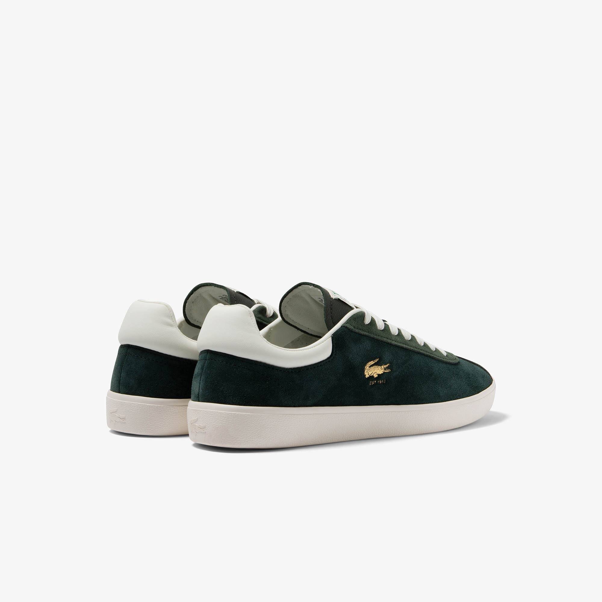 Herren-Sneaker Baseshot aus Premium-Veloursleder Sneakers - Grün - Lacoste - Herren