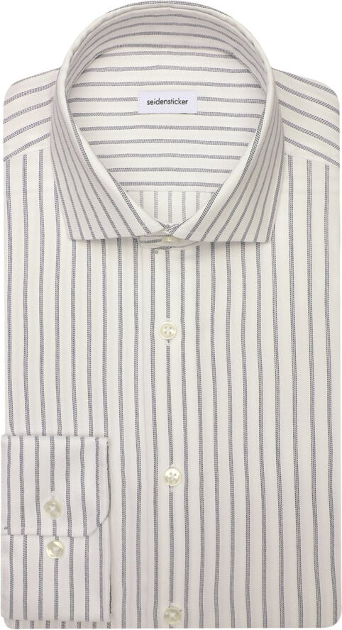 Seidensticker Business Shirt Regular Long sleeve Kent-Collar Stripes Blue
