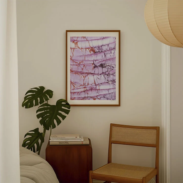 Poster & Frame Gokce Art - Earthquake Series 04 Flerfarvet