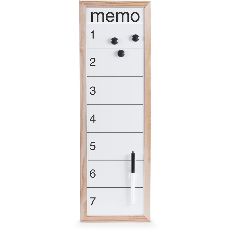 Zeller Whiteboard Memo, 20 x 60 cm, lackiert