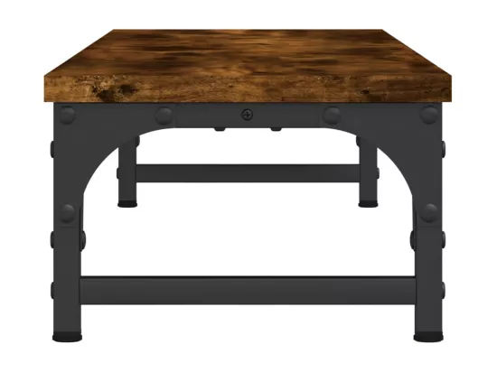 Support de moniteur chêne fumé 85x23x15,5 cm bois d'ingénierie