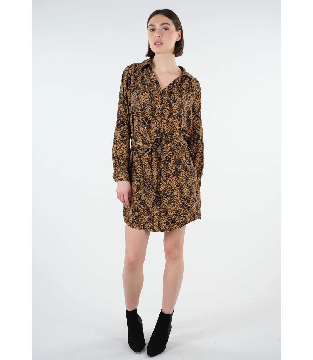 Robe imprimé graphique YELENA