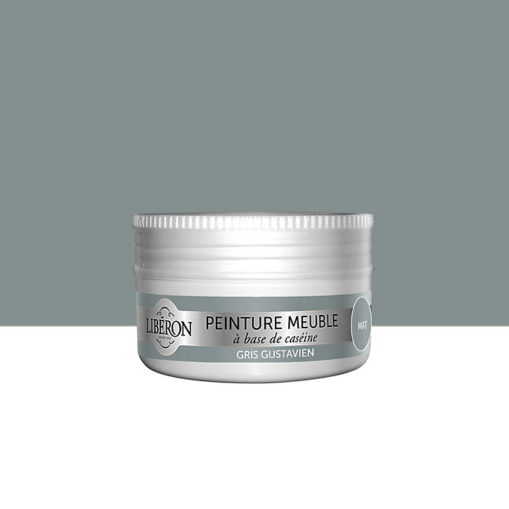Peinture à base de caséine meubles Libéron gris gustavien mat 75ml