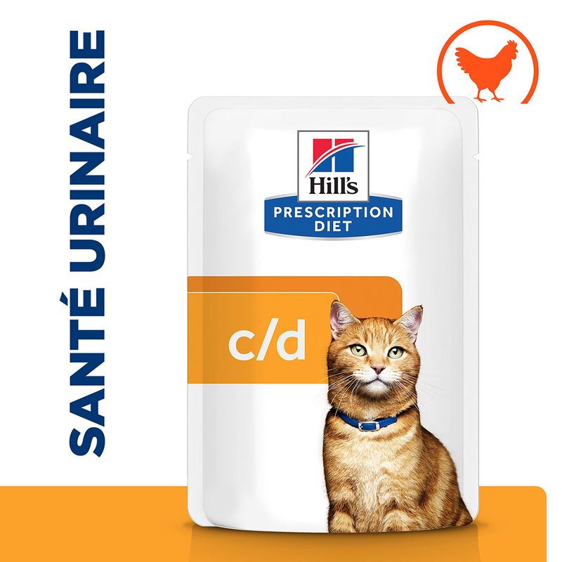 Hill's Prescription Diet c/d Urinary Care Multicare, poulet à prix discount sur bitiba.fr