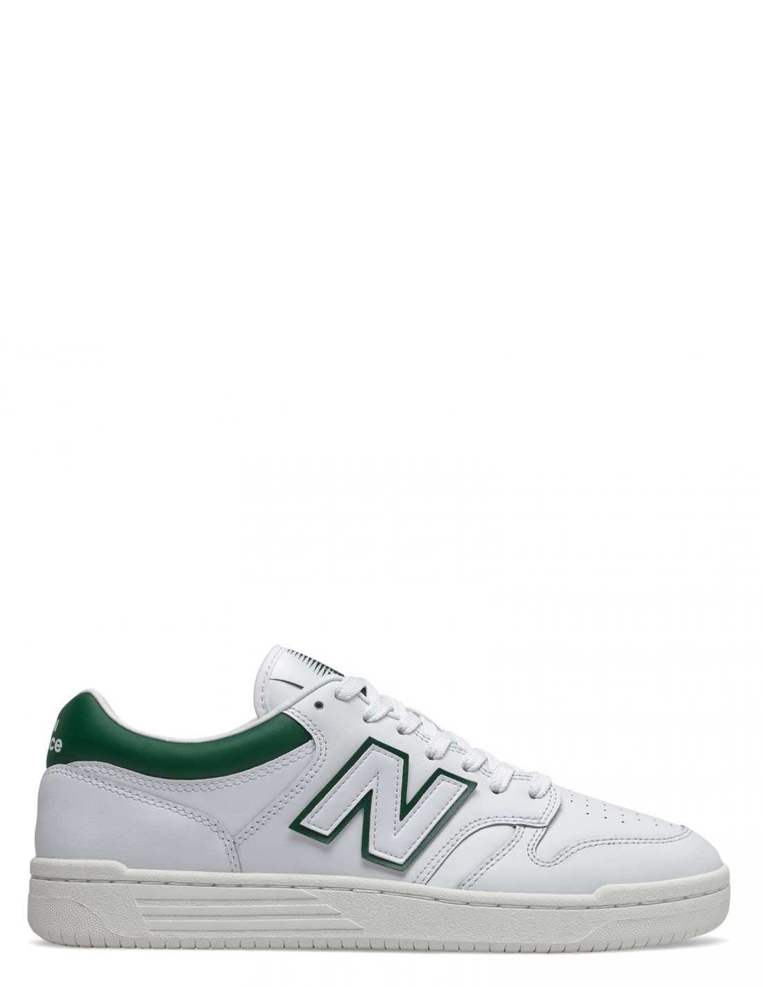 new balance Sneakers Mixte 480 cuir blanc/vert