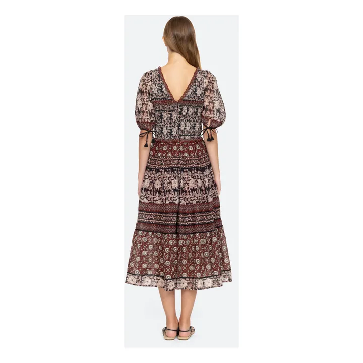 Sea NY Robe Smockée Danae | Bordeaux