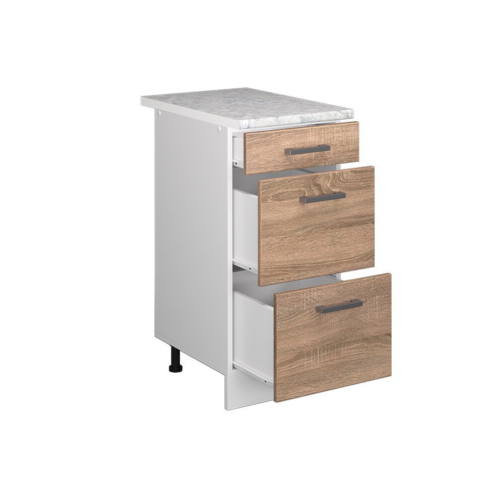 Vicco Schubladenunterschrank Küchenschrank Küchenzeile R-Line 40 cm Weiß Sonoma Schublade Arbeitsplatte