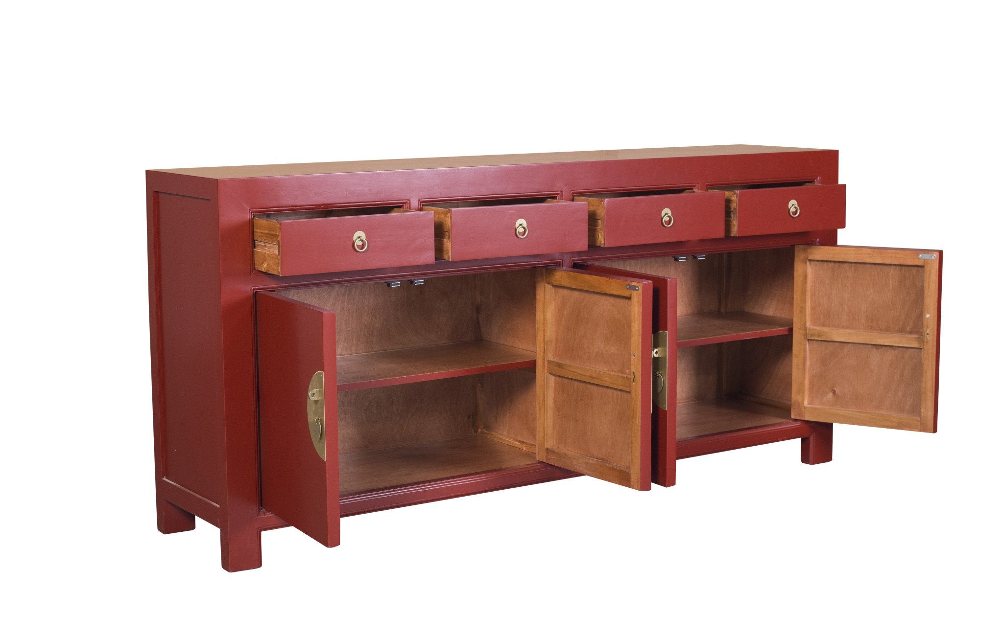 Fine Asianliving Chinese Dressoir Rood Ruby Red -