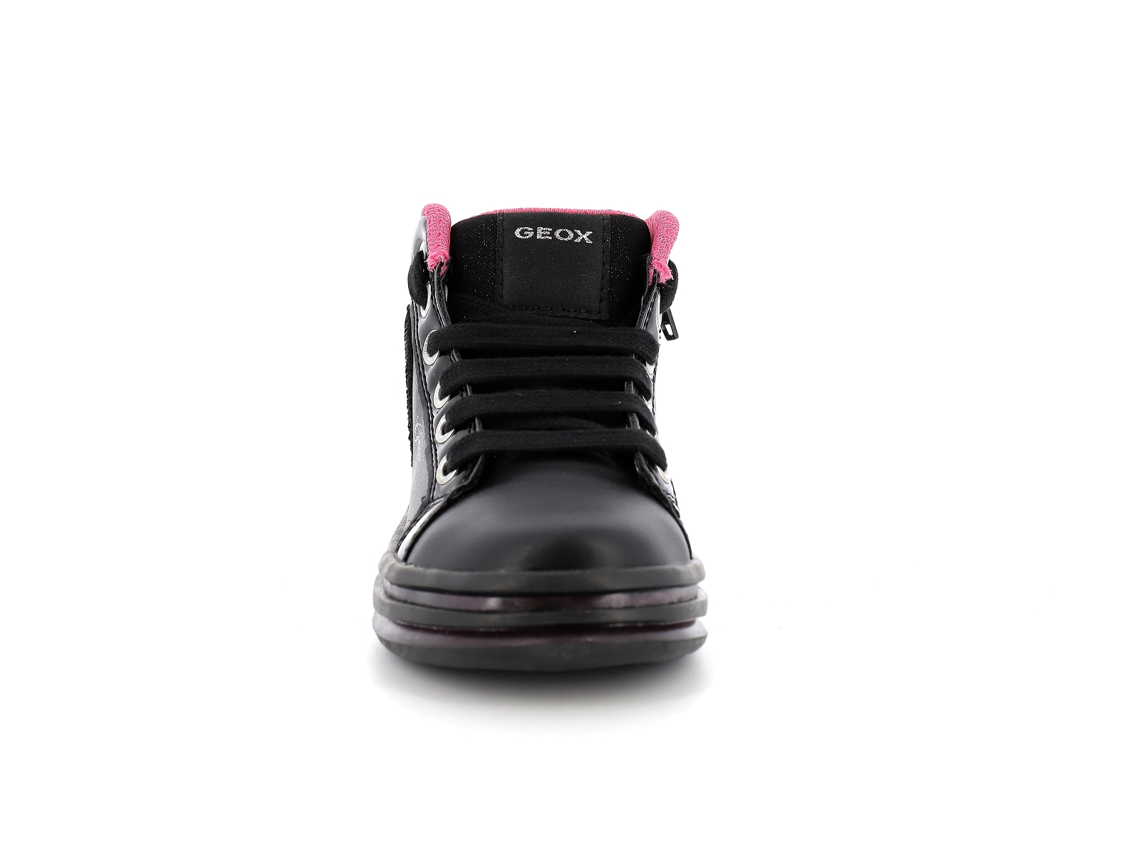 Geox-J PAWNEE GIRL-J16EVC Matières combinées Noir Rose