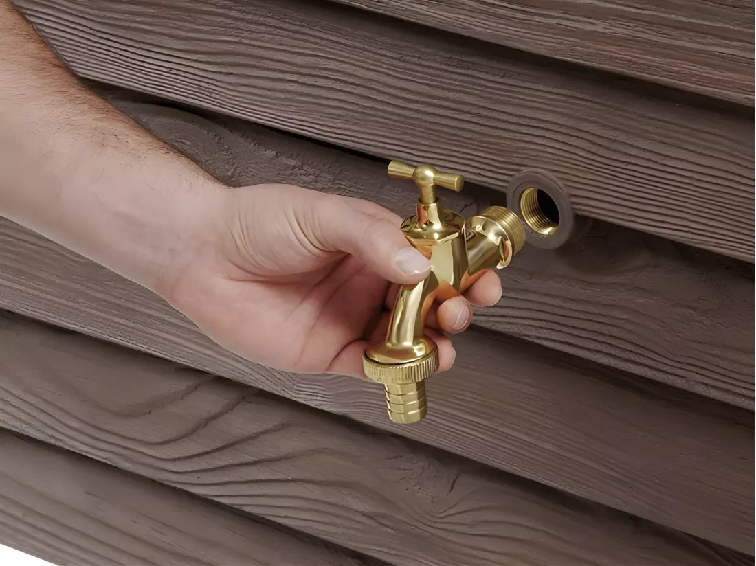 Récupérateur D'eau Aérien Apparence Bois Woody 350l
