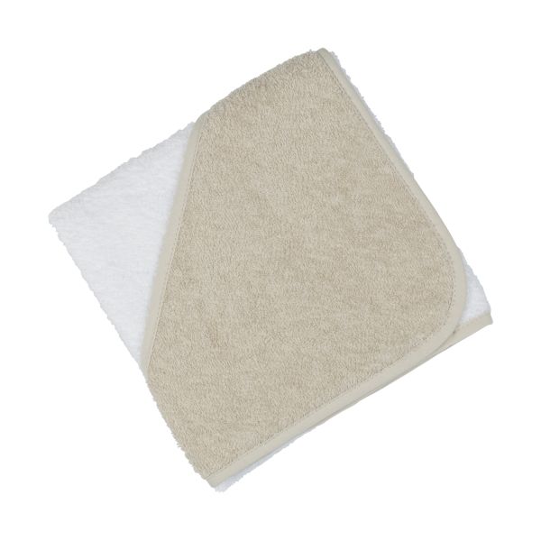 Babypark Badcape Wit / Beige
