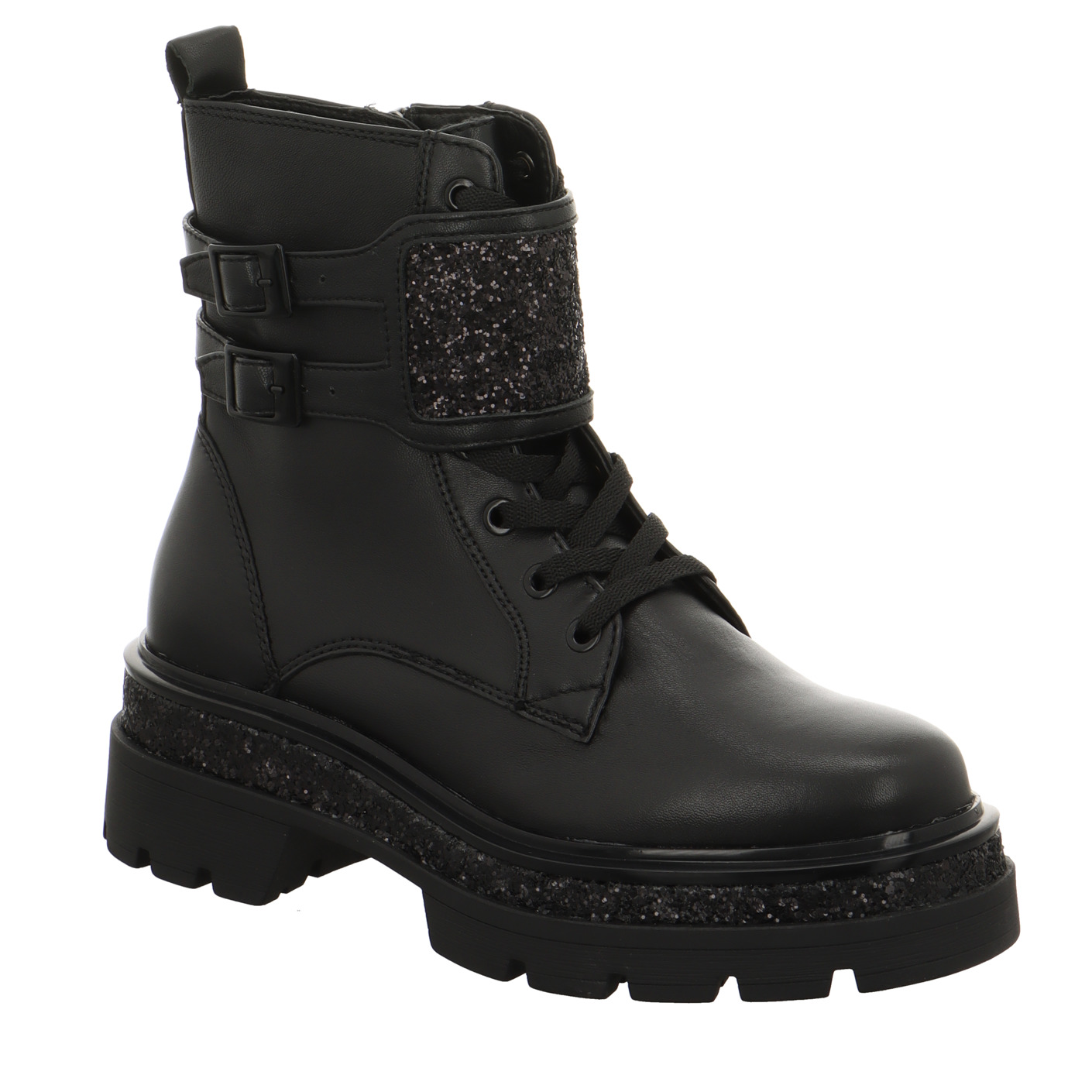 Schnürboots schwarz