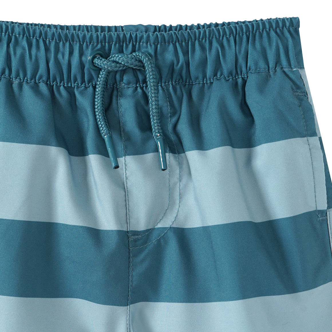 Famy Baby Badeshorts mit Streifen dunkeltürkis / helltürkis