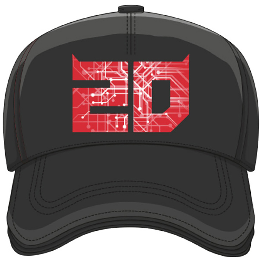 Fabio Quartararo - Casquette baseball Cyber 20 Noir / Rouge