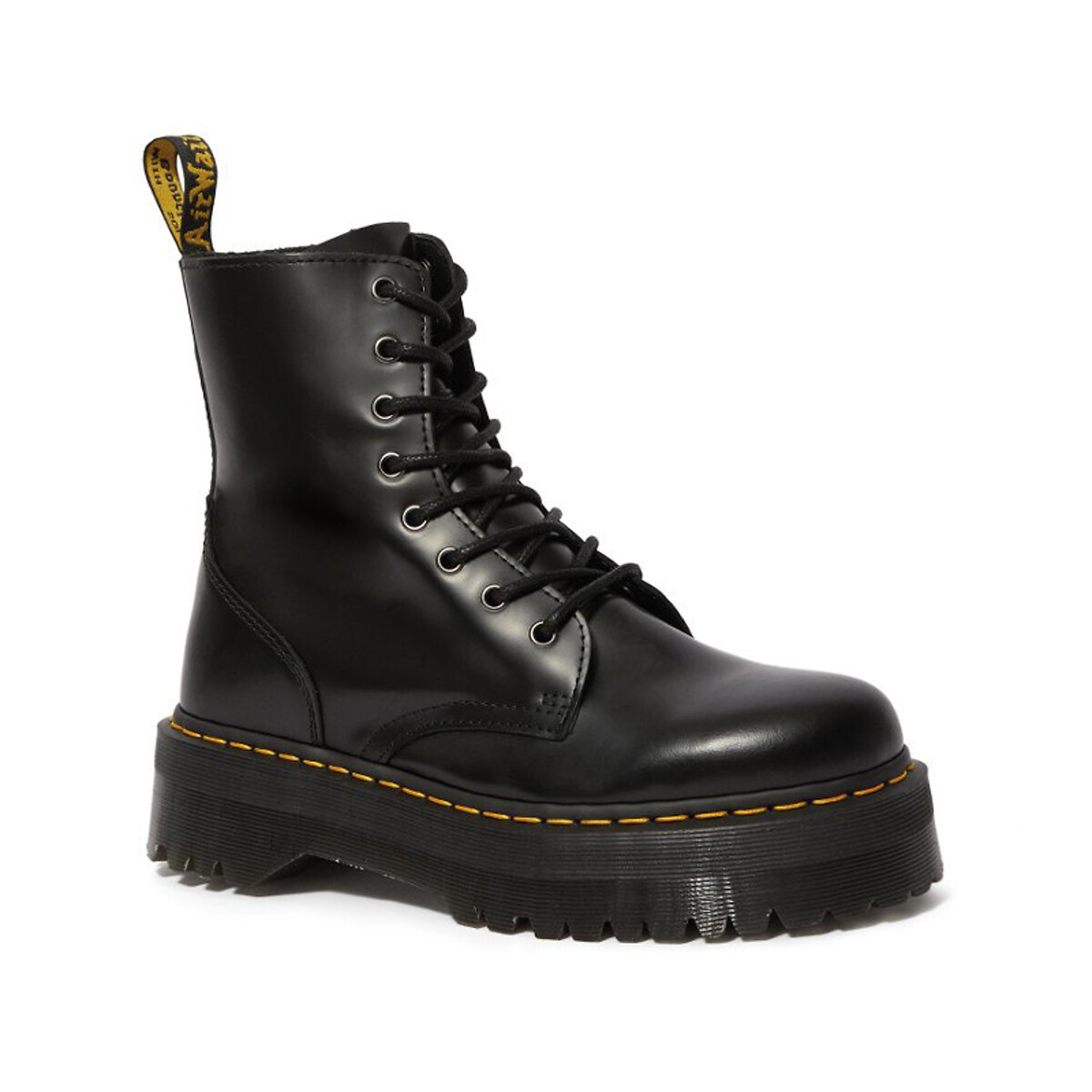 DR. MARTENS<br>Botas de couro com plataforma Jadon Smooth