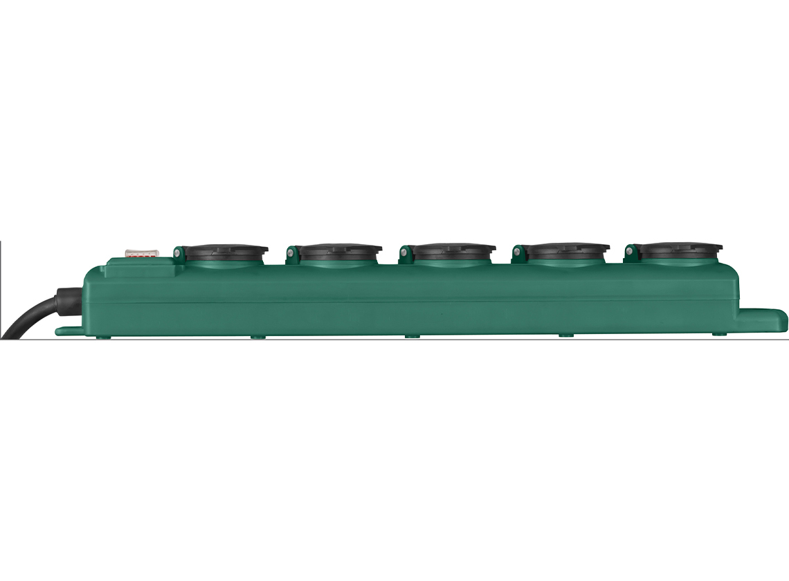 Brennenstuhl 5 meter lange 5-voudige outdoor stekkerdoos