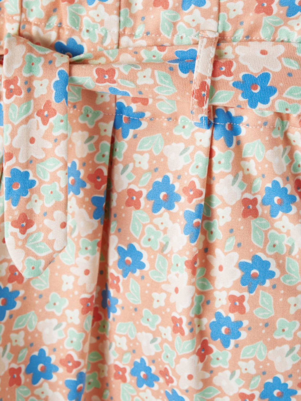 NAME IT gebloemde short NKFFELULLE IDA perzik/blauw/lichtgroen