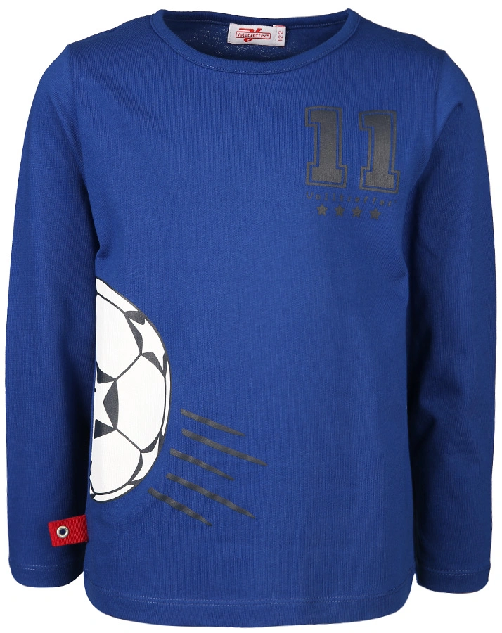 Langarm-Shirt FOOTBALL NO 11 in royalblau